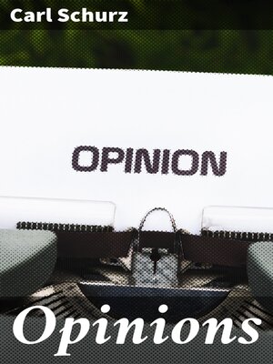 cover image of Opinions